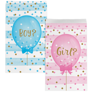 Gender Reveal Treat Bags | Gender Reveal Party Supplies NZ