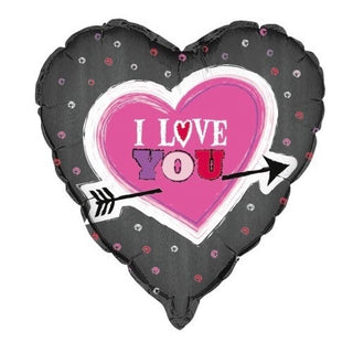 I Love You Arrow Foil Balloon