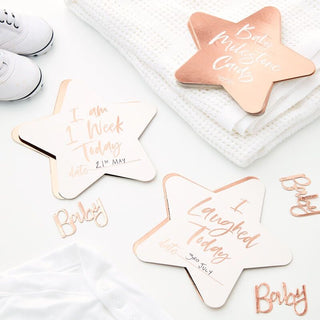 Ginger Ray Twinkle Star Baby Milestone Cards | Baby Milestone Cards NZ
