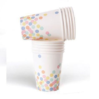 Pastel Confetti Cups | Pastel Cups | Confetti Cups | NZ Party Supplies |