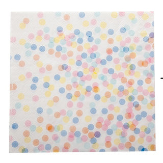 Pastel Confetti Napkins | Confetti Napkins | Pastel Napkins | NZ Party Supplies |