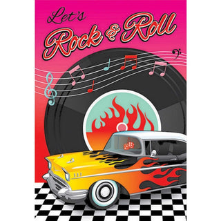 50s Rock and Roll Invitations | 50s Rock and Roll Party Supplies | Adult Party Themed Invitations 