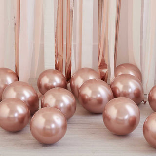 Ginger Ray | Rose Gold Mini Balloons | Rose Gold Party Supplies NZ