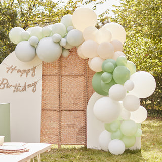 Ginger Ray Sage Nude & White Balloon Arch Kit