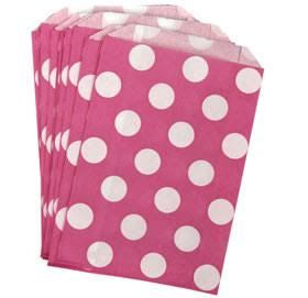 Minnie Mouse Pink Polka Dot Party Bag - 12 Pkt
