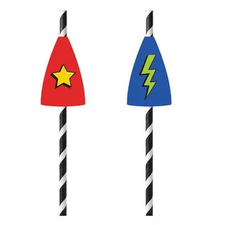 Super Hero Straws - 20 Pkt