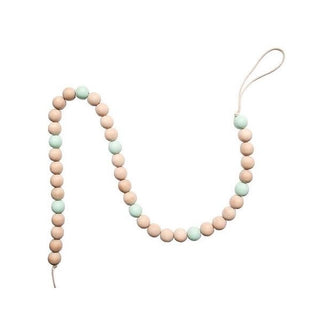 Tiffany Blue Natural Wooden Bead Garland | Natural Wooden Bead Garland | NZ Party Supplies |
