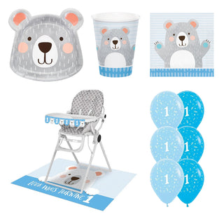 1st Birthday Bear Party Pack