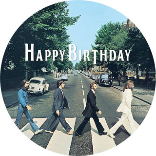 The Beatles Abbey Road Edible Icing Cake Image