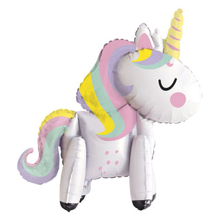 Unicorn Party Supplies | Unicorn Party Balloons | Unicorn Foil Air Fill Standing Balloon 