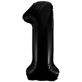 Giant Black Number 1 Foil Balloon | Black Party Supplies NZ