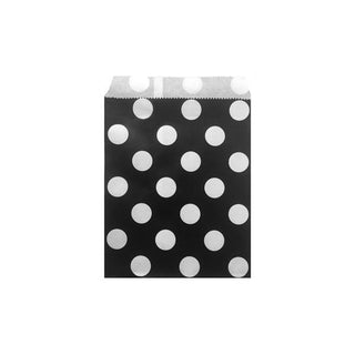 Black and White Polka Dot Party Bags - 12 Pkt