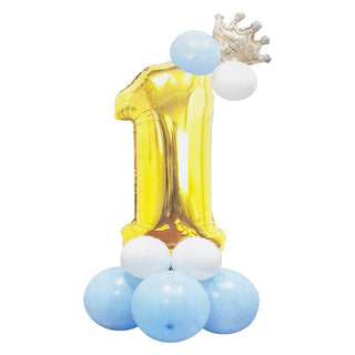 Blue Number 1 Balloon Sculpture Kit | 1st Birthday Party Supplies NZ