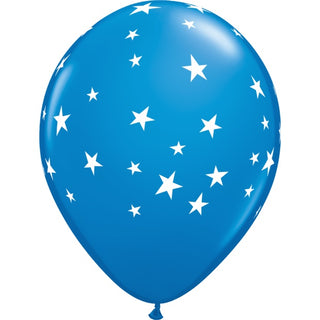 Blue Contempo Stars Balloon