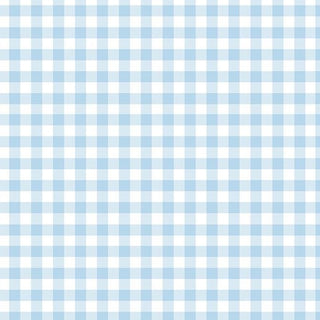 Baby Blue Gingham Folded Gift Wrap | Baby Shower Supplies NZ