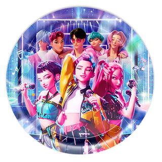 Blue KPop Demon Hunters Dinner Plates | KPop Demon Hunters Party Supplies NZ