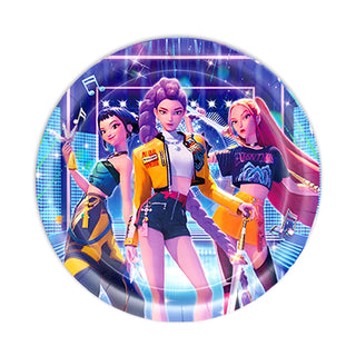 Blue KPop Demon Hunters Plates | KPop Demon Hunters Party Supplies NZ 