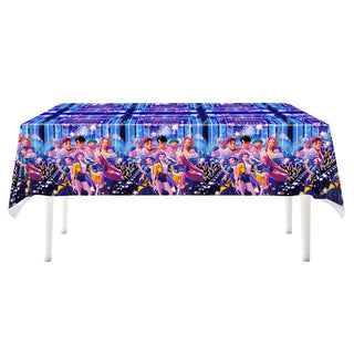 Blue KPop Demon Hunters Tablecover | KPop Demon Hunters Party Supplies NZ