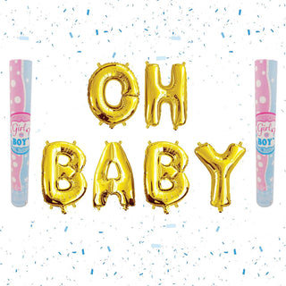 Boy Gender Reveal Cannon Kit | Gender Reveal Party Supplies NZ