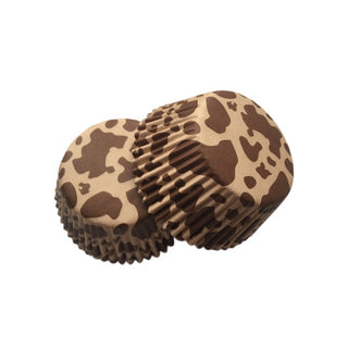 Brown Cow Print Cupcake Papers | Farm Party Supplies NZ