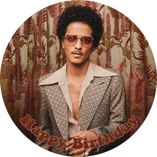 Bruno Mars Edible Icing Cake Image