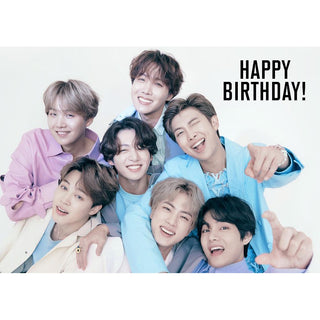 BTS Edible Icing Cake Image - A4 Size