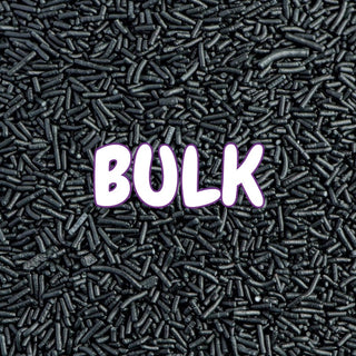 BULK Black Jimmies Sprinkles 1kg | Black Cake Decorating