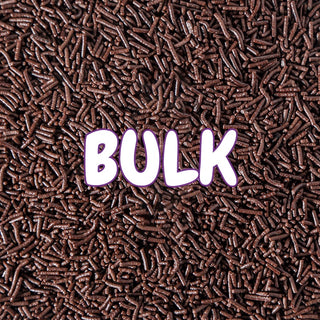 BULK Chocolate Jimmies Sprinkles 1kg | Brown Cake Decorating
