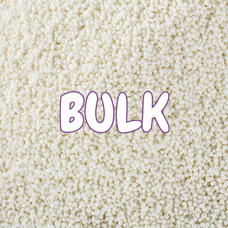 BULK White Nonpareils 100s & 1000s Sprinkles - 1kg | White Cake Decorating Supplies NZ