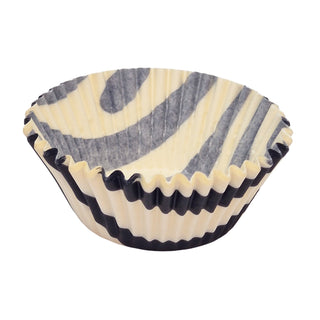 Black & White Swirl Cupcake Papers - 24 Pkt