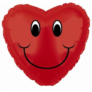 CTI | Emoji Heart Shaped Foil Balloon | Emoji Party Supplies NZ