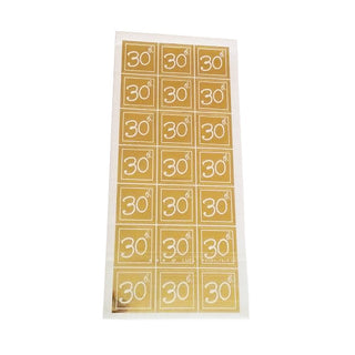 Gold 30th Seals