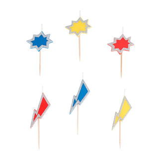 Superhero Candles - 5 Pkt