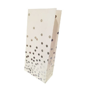 Silver Confetti Treat Bags | Silver Treat Bags | Confetti Treat Bags | NZ Party Supplies |