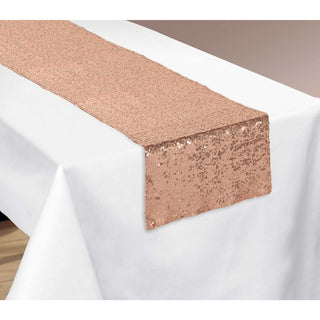 Rose Gold Sequin Table Runner | Rose Gold Party NZ
