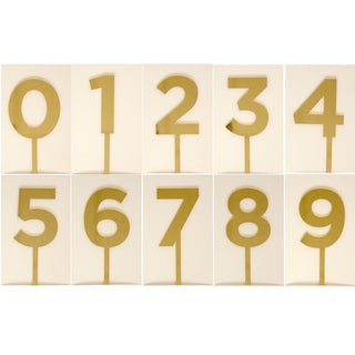 My Minds Eye | Number Cake Topper | Gold Cake Topper | NZ Party Supplies |