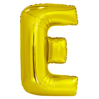 Giant Gold Letter Foil Balloon - E