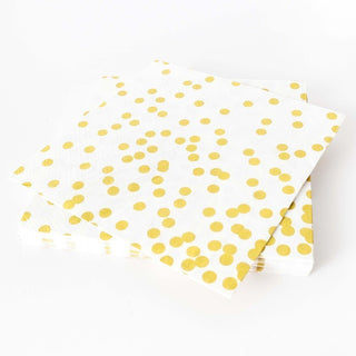 Gold Confetti Napkins | Gold Confetti Party | NZ Party Supplies