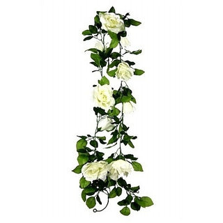White Rose Garland