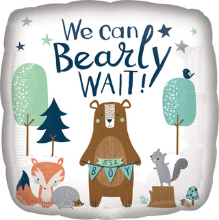 Anagram | Bear Woodland Helium Filled Balloon | Woodland Party Supplies NZ