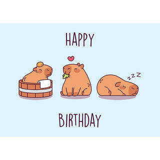 Capybara Edible Icing Cake Image - A4 Size
