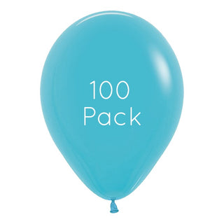 Caribbean Blue Balloons - 100 Pkt