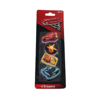 Disney Cars Erasers - 4 Pkt