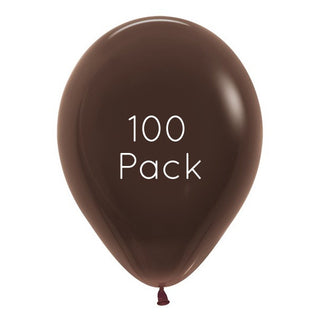 Chocolate Brown Balloons - 100 Pkt
