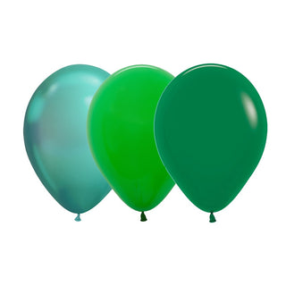 Chrome, Shamrock & Forest Green Balloons | Green Party Supplies NZ