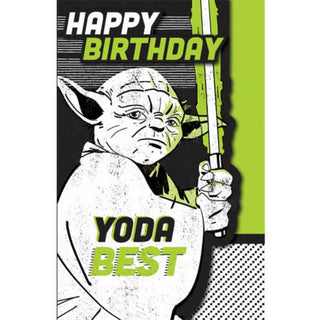 Star Wars Yoda Best Birthday Card
