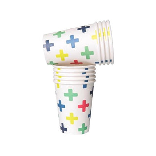 Cross Confetti Cups - 10 Pkt