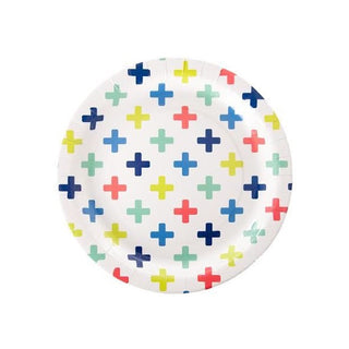 Cross Confetti Plates | Party Plates | NZ Party Supplies |