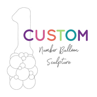 Custom Number Balloon Sculpture | Balloon Decor Wellington NZ