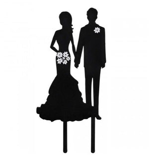 Couple Silhouette Cake Topper